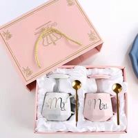 Coffrets Cadeaux Personnalisables avec Logo pour le Nouvel An, la Fête des Mères, les Anniversaires, la Saint-Valentin, Mug en Marbre pour Couple, Cadeaux de Mariage 2026 pour les Invités