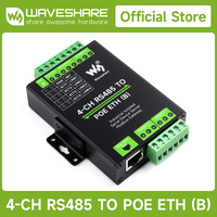 Serveur Ethernet Série 4 Canaux RS485 Waveshare 4-CH vers PoE ETH (B) avec Fonctionnement Indépendant, Passerelle Modbus MQTT B609
