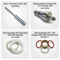 Suku Cadang Asli KMT Resmi 0.875 OD UHP Batang Tungsten Carbide untuk Sistem Waterjet Intensifier Bagian Plunger Waterjet