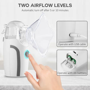 Produk baru terapi abu-abu jaring portabel ultrasonik Nebulizer asma Nebulizer medis rumah tangga untuk anak-anak dewasa - Product Image 4