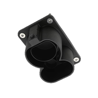 Prise de charge EV noire avec support factice DC Combo 2 CCS1 CCS2 pour prises de charge EV CCS1 CCS2 et connecteurs EVSE