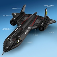 Set de Construcción de Avión Blackbird de 1775 Piezas, Bloques de Plástico ABS, Modelo Electrónico, Juguete de Construcción para Niños y Adultos, Escala 1:8