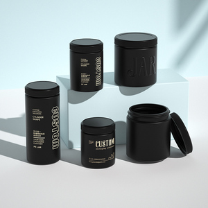 Tùy chỉnh chất lượng cao cấp thực phẩm HDPE chai nhựa dinh dưỡng vitamin bột Jar với vít cap - Product Image 2