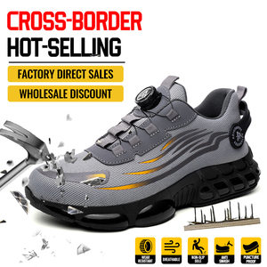 Oem 2025 mùa đông thoáng khí thấp cắt làm việc Sneakers Unisex an toàn thép ngón chân xây dựng vải da lộn lông vật liệu trên - Product Image 2