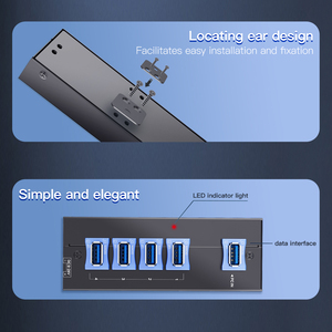 Sipolar Usb 3,0 Hub 4 puertos para accesorios de PC Anti-caída <span class=keywords><strong>Mini</strong></span> Usb Hub - Product Image 4