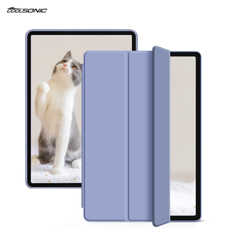Popular Silicone Smart Cover Soft PU Leather Case Tab Cover For iPad Air 12 for Apple iPad 5th 6th Gen Case 9.7 2018 2019