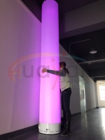 Parti kulübü dekorasyon akülü hava şişme 3m led ayağı/tüp renkli sütun uzaktan kumanda ile
