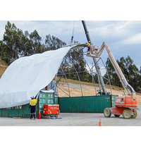 Abri en forme de dôme en acier galvanisé étanche et ignifuge pour garage, entrepôt, stockage, tente