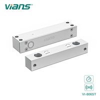 Serrure électrique à pêne tombant Vians avec capteur d'état de porte et temporisation, contrôle d'accès magnétique à pêne tombant, modes Fail-Safe et Fail-Secure