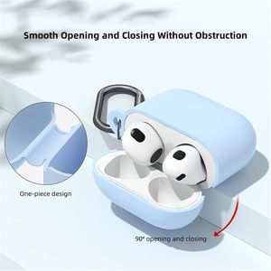 Étui en silicone de couleur unie pour AirPods 4, Apple AirPods Pro 2 & Pro 3, Housse de protection souple pour écouteurs - Product Image 6