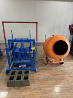 Machine de Fabrication de Blocs de Ciment Pratique, Machine à Briques en Béton pour Mouler des Blocs avec Remise Limitée dans le Temps