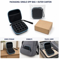 Étui de rangement portable en EVA pour médicaments, usage quotidien en extérieur, avec fermeture éclair, adapté aux flacons de 3 ml, 9/12/16/24/40/63 compartiments, sac de voyage de protection