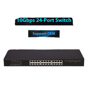Chuyển đổi mạng Gigabit đầy đủ 24 cổng với công suất <span class=keywords><strong>QoS</strong></span> 56gbps giá đỡ cắm và chạy - Product Image 2