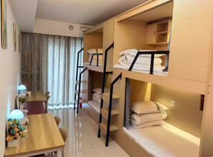 Kapsel bett Gästehaus Schlafzimmer Thema Hotel Doppelbett Teenager Zimmer Bett Universität Schlafsaal Bett Hotel Schlafzimmer Set Großhandel - Product Image 4