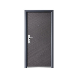 Porte complète Sofia SFL-007 gris foncé, anti-effraction, battante, en métal durable, pour entrée et cour - Product Image 4