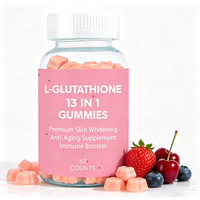 Gummies au Glutathion pour Éclaircir et Blanchir la Peau, Gummies de Beauté au Collagène Aromatisés aux Fruits, OEM ODM