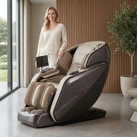 Fauteuil de massage à corps entier avec fonction zéro gravité, rail SL, compression par airbag et thérapie thermique
