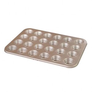 Moule à muffins 24 cavités en acier au carbone, antiadhésif, doré, pour petits gâteaux ronds, vente en gros, personnalisé en usine - Product Image 6