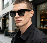 Lunettes de soleil en acétate 2026 – Monture carrée audacieuse, faites à la main, de luxe, protection UV400, lunettes de soleil de haute qualité