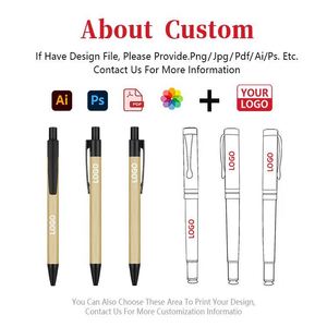 Wholesale Environmental protection Bamboo Promotional Gifts Business Gifts Office School Ballpoint Pen Custom - Product Image 2
