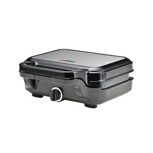 Mini <span class=keywords><strong>gaufrier</strong></span> électrique multifonctionnel en acier inoxydable avec thermostat réglable, appareil domestique à quatre grilles pour sandwichs - Product Image 5