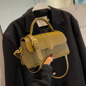 New Arrival Luxury Chic <strong>Mustard</strong> Yellow PU Leather <strong>Handbag</strong> Women's Crossbody Shoulder Bag Sac - Product Image 1