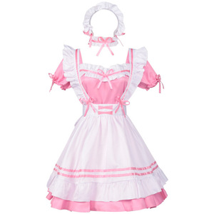 Vestido Miracle Warm C para niña, disfraz de sirvienta, talla grande, japonés, lindo, blanco y negro - Product Image 5