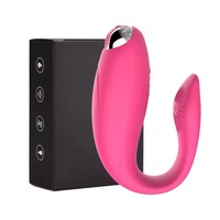 STELLAR PATH Damen U-förmiger Slip-Vibrator aus Silikon + ABS-Material mit Anpassbarer Frequenz, Spermizidfrei für Vibration