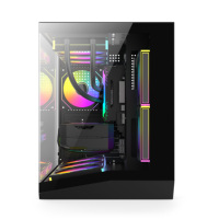 Produsen ESGAMING ABS Pc jaring Casing komputer game & menara USB3.0 kaca antigores menara menengah vertikal Pc Casing Kabinet untuk Pc