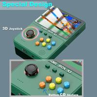 X5 Portable Mini Retro 4.0 IPS Screen Console de jeu portable 10000 Gaming 2 joueurs 8000Mah Power Bank avec 10 émulateurs