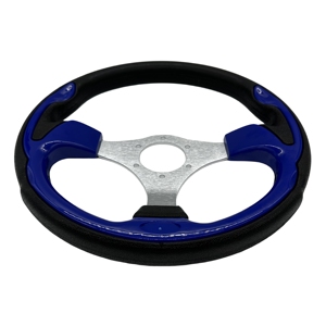 320mm/<span class=keywords><strong>12</strong></span>.5 인치 사용자 정의 색상 PU 블루 보트 스티어링 휠 골프 카트 스티어링 휠 - Product Image 2