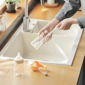 Cup <b>Brush</b> Long Handle 90 Degree Cleaning For Thermos Baby Bottles Adults Use PC Material - Product Image 2