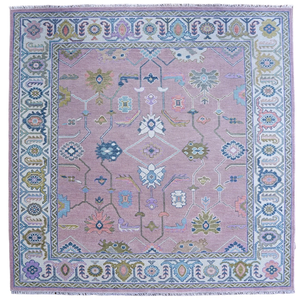 พรมขนสัตว์ทอมือสีชมพูทันสมัยสั่งทำพิเศษ ทนทานสูง สำหรับห้องนั่งเล่น ป้องกันการลื่น ราคาโรงงาน - Product Image 1