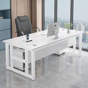 Semplice moderno capo scrivania Computer in legno massello scrivania da ufficio e sedia combinazione per i supervisori - Product Image 1