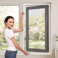 Moustiquaire magnétique moderne de haute qualité pour fenêtre, en fibre de verre ignifuge, haute visibilité et durabilité