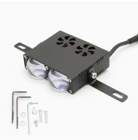 TCYATO Nouveau projecteur LED RGB ultra-lumineux 12V 40W pour calandre de voiture, idéal pour véhicules tout-terrain, ampoules LED pour voitures