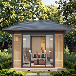 Moderno independiente al aire libre de aluminio Summerhouses impermeable claro Patio cubre invierno jardín <span class=keywords><strong>Solarium</strong></span> Metal almacén Villa - Product Image 1