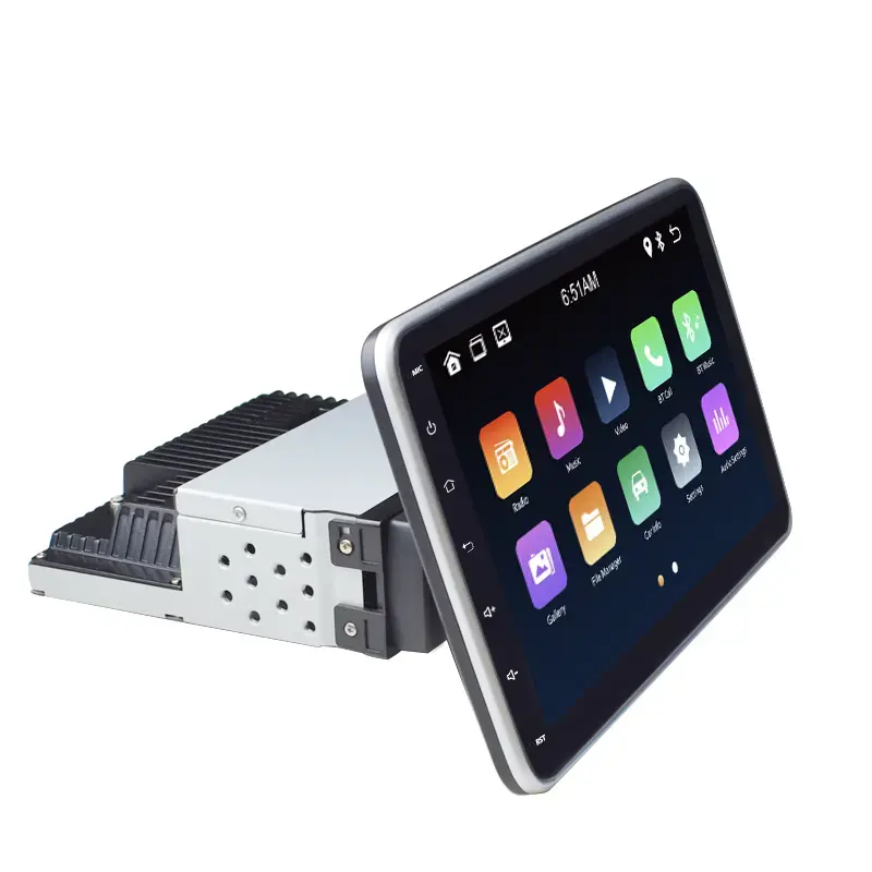 8 core 4+64g 1 din 10.1 inch android Multimedia Player car dvd player Rotatable 360 Degree car rotating car radio