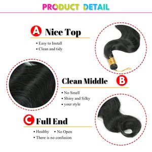 Extensions de cheveux synthétiques tressés ondulés de 24 pouces, grandes vagues lâches, style crochet serpent, haute qualité, <span class=keywords><strong>prix</strong></span> d'usine bas, vente en gros - Product Image 4