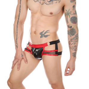 Ventes en gros de sous-vêtements sexy en maille patchwork taille basse, <span class=keywords><strong>string</strong></span> transparent en résille pour hommes - Product Image 3