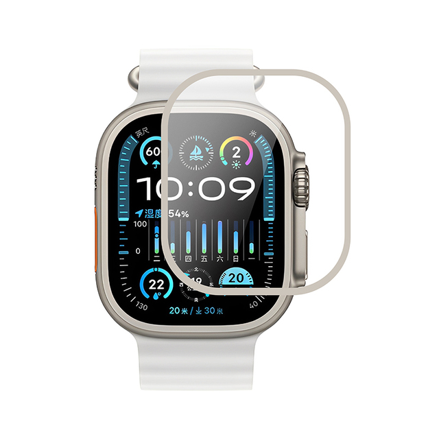 Newest 9 Series Smart Watch Case with Glass Screen Protector Compatible for Apple IWatch Series 9 Sizes 41mm 45mm 49mm
