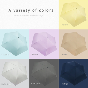 Parapluie de voyage léger en fibre de carbone, protection UV UPF50+, imperméable, pliage manuel, parapluie soleil/pluie - Product Image 1
