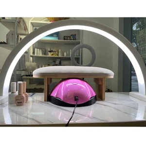 <span class=keywords><strong>2024</strong></span> Logo Print Wholesale LED Nail Lamp Half-Moon Table Light Rhinestone White Nail Salon Lámpara de escritorio Half Moon Nail Lamp - Product Image 4