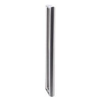 Poignée de porte de bureau double face en tube ovale SUS304 pour porte en verre et porte en bois avec installation facile