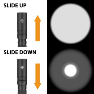 20lm gen-2 Slim Trọng lượng nhẹ Đèn pin chiến thuật với moonbeam tập trung kiểm soát nước-kháng <span class=keywords><strong>2AAA</strong></span> Penlight cho công việc hàng ngày cắm trại - Product Image 6