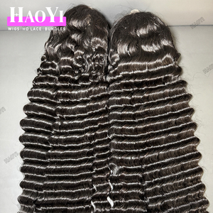 Perruque frontale en dentelle HD 13x6 à ondulations profondes de 30 pouces, <span class=keywords><strong>cheveux</strong></span> humains bruts, densité 250, perruque de <span class=keywords><strong>cheveux</strong></span> humains péruviens, perruques frontales en dentelle HD pré-épilées - Product Image 2