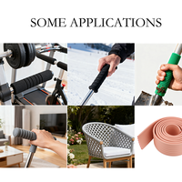 Poignée colorée en caoutchouc de silicone de bonne élasticité faite sur commande pour des poignées