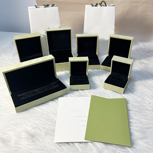 Caja de embalaje de fábrica, stock directo, caja de joyería de marca verde, caja de embalaje de regalo de lujo - Product Image 3