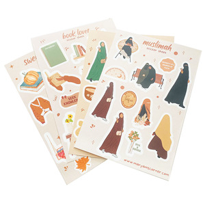 Top bán không thấm nước Glossy dính tùy chỉnh chết cắt phim hoạt hình dễ thương Vinyl Sticker Sheets đối với Craft - Product Image 4