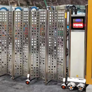 Modèle d'<span class=keywords><strong>ouverture</strong></span> automatique de conception simple de porte de sécurité escamotable électrique extérieure moderne pour la glissière automatique de maison d'entrée - Product Image 5